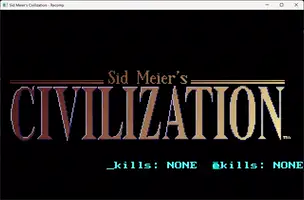 Civilization title screen running natively via static recompilation