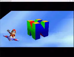 Diddy Flyby with N64 Logo