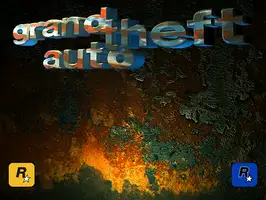The Grand Theft Auto title screen, rendered by the recompiled executable