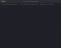ia-archive-downloader demo