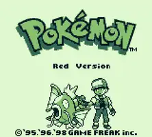 Red title screen
