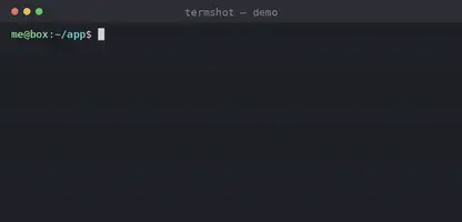 termshot demo