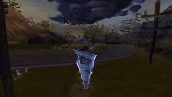 Tornado Outbreak running natively on Windows: the tornado tears through the farmers' market