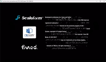 You Don't Know Jack running as a native Windows executable — the Scaleform/CRIWARE/FMOD attract screen
